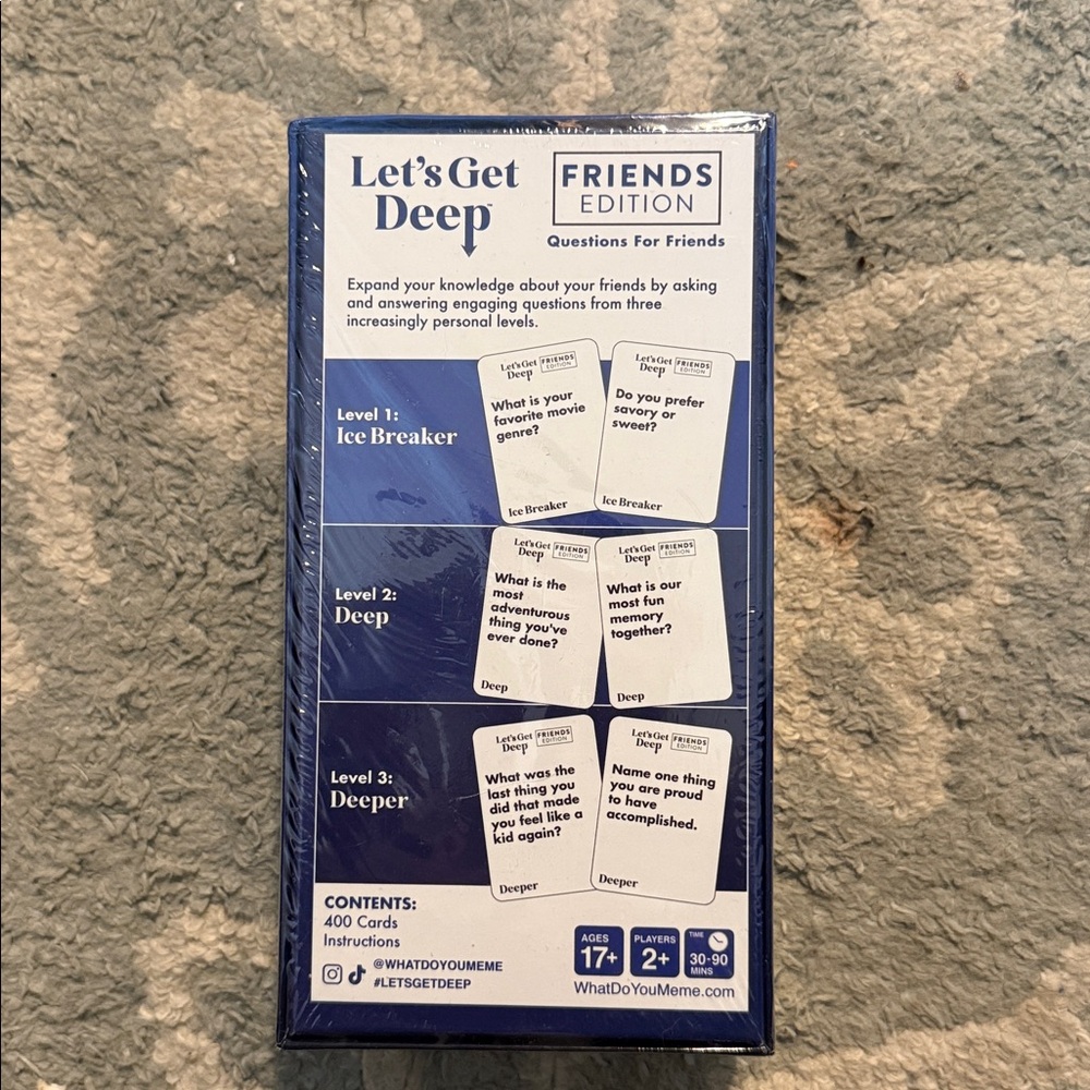 Let's Get Deep Friends Edition Card Game - Picture 3 of 4